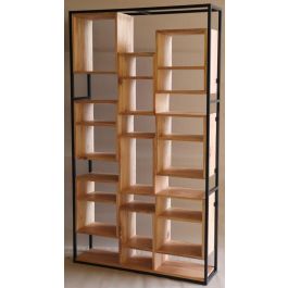 DKD Home Decor Estantería Vintage, Mueble Auxiliar de Teca y Metal para Decoración, 195 cm Alto x 110 cm Ancho x 27 cm Fondo Precio: 604.50000017. SKU: B13JSFHSBV