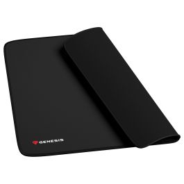 GENESIS Alfombrilla de Ratón Gaming Carbon 500 L LOGO Negra Superficie Speed Impermeable 400x330mm