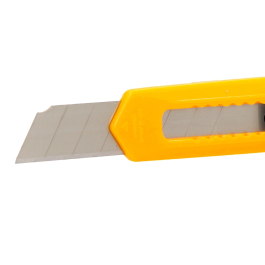 Q-connect XD-11 Cutter Retráctil de Plástico Ancho Cuchilla 18 mm, Accesorio de Oficina y Manualidades, Blíster 1 Unidad