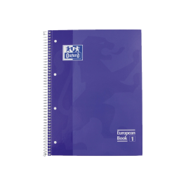 Oxford Cuaderno Classic Europeanbook 1 Write&Erase 80H A4+ 5x5 mm Microperforado Tapa Extradura Malva (Set de 5) (Set de 5)