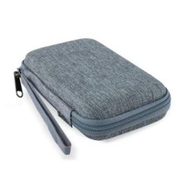 TooQ TQBC-E2503G Funda Estuche Rígido para Disco Duro Externo 2.5" Portátil con Compartimento de Malla y Cremallera de Calidad - Gris