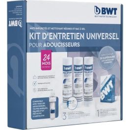 BWT BWT3660965003026 Kit de mantenimiento universal para descalcificador de agua - 3 cartuchos + 1 paquete de pastillas de limpieza - 24 meses / 2 años BWT BWT3660965003026 Kit de mantenimiento universal para descalcificador de agua - 3 cartuchos + 1 paquete de pastillas de limpieza - 24 meses / 2 años Precio: 96.27728. SKU: B1JGJWRPHD