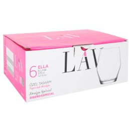Lav Set de 6 Vasos Ella 370 cc - Colección Ella (8 Cajas)