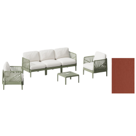 DKD Home Decor Sofa Terraza Y Jardin Terracota 222 x 74 x 70 cm Set de 4 PP Poliester Precio: 926.68999984. SKU: B15HK8G86Z