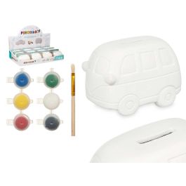 Hucha para Pintar Furgoneta, 6 Colores Incluidos, Pincello, Cerámica, 12x8.5x8.5 cm (24 Unidades) Precio: 59.50000034. SKU: B1GH89E3GS