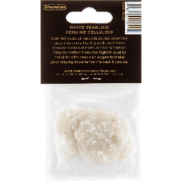 Dunlop Pack 12 Púas Guitarra Genuine Celluloid Blanco Perlado Thin