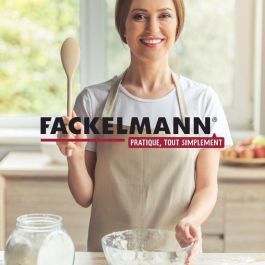 Fackelmann AAASJ83063 Juego de 2 espátulas de cocina para repostería, mango de resina, 52 cm