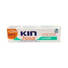 Kin Pasta Dentífrica Junior Anticaries Menta Suave Flúor Xilitol 1450 ppm F para Dientes Niños 6-12 Años, Pack 75+25 ml Total Precio: 3.69000027. SKU: S0596340