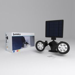 LUMISKY Proyector exterior doble impermeable con detector - 12 LED - 600 Lm