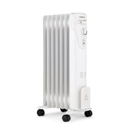 Oceanic OCEABH1500W2 Baño de aceite de radiador eléctrico 1500W - 3 potencias, 7 Elementos, Blanco, Móvil Precio: 57.49999981. SKU: B13B7DG58Z