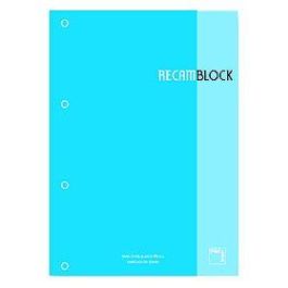 Recambio Pacsa Xblock Encolado A4 80H 90G 4 Taladros Cuadric.5X5 Turquesa (1 Color En Rayado Y Banda) 5 unidades Precio: 21.49999995. SKU: B14Z5F2A9K