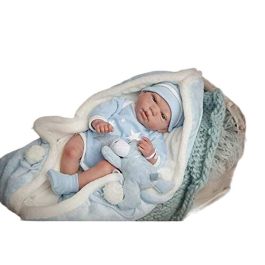 Muñeco reborn carlos 40 cm con cuerpo blando, manta y peluche (muñeco con peso) Precio: 84.9541. SKU: B1A98P2VFS