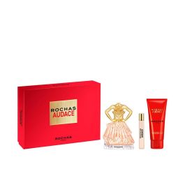 Rochas Audace Estuche 3 Piezas Eau de Parfum 90ml Loción Corporal 100ml Mini Eau de Parfum 7.5ml Mujer Ambar Floral Gourmand Precio: 75.58999954. SKU: B18BJRLK56