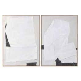 Cuadro Item Home DKD Home Decor Beige Blanco 4.3 x 143 x 103 cm (2 Unidades) Precio: 274.49999984. SKU: B13TW86BGH