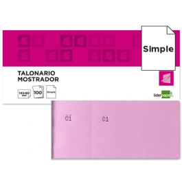 Liderpapel Talonario TL05 Mostrador 60x145 mm Rosa Original con Matriz Precio: 11.79000042. SKU: B19KVXDTSW