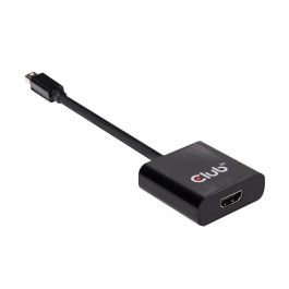 Club3D Adaptador Mini DisplayPort 1.2 a HDMI 2.0 Activo 3D 4K60Hz UHD Negro - Conecta PC a Monitor/TV