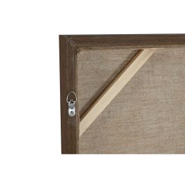 Juego de 3 cuadros Home ESPRIT Marrón Negro Palmeras 180 x 4 x 120 cm (3 Piezas)