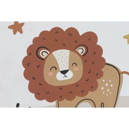 DKD Home Decor Cuadro Decoración para Habitación Infantil Multicolor 73x53 cm de Lienzo y PS. Juego de 2 Cuadros con Diseños Variados