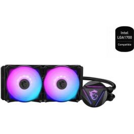 MSI MAG-CRLQD-240R2 Enfriador líquido para PC, 240mm, Negro, Nivel de ruido 14.3-34.3 dB, Flujo de aire 78.73 cfm, Ref. 306-7ZW1B41-813