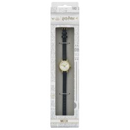 THE CARAT SHOP Reloj de Pulsera Harry Potter Snitch Dorada con Correa Negra de PU y Esfera Plateada y Dorada Precio: 28.49999999. SKU: B17DTLL4ES