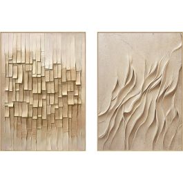 DKD Home Decor Cuadro Moderno Lienzo Marco Madera 143 x 103 x 4 cm (2 Unidades) Precio: 225.8899995. SKU: B1C8TMX5Y6