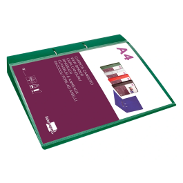 Liderpapel Carpeta Canguro 2 Anillas 40 mm Polipropileno DIN A4 Verde Translucido