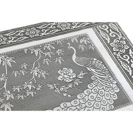 DKD Home Decor Joyero Indio de Madera y Aluminio, Plateado y Verde, con diseño Pavo real, 20x5.4x27.5 cm DKD Home Decor Joyero Indio de Madera y Aluminio, Plateado y Verde, con diseño Pavo real, 20x5.4x27.5 cm