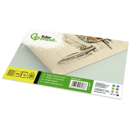 Liderpapel Papel Dibujo Milimetrado Din A4 210x297mm 80g/m2 Pack 10 Hojas