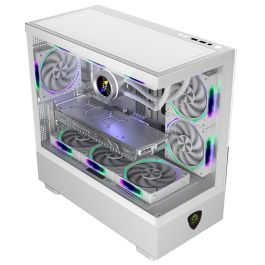 Keep Out XC-301W Glass - Caja PC Gaming Cristal Templado ARGB, Compatible con Micro-ATX/ITX, Ventilador Incluido, Blanco Precio: 74.69000033. SKU: B15HM8J7KK