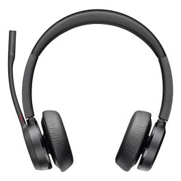 Poly 77Z00AA Auriculares Inalámbricos Voyager 4320 para Microsoft Teams con Adaptador USB BT700, Micrófono, Bluetooth, Negros, Soporte de Carga