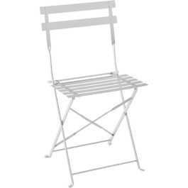 Juego de bistro - juego de comida de jardín - Mesa plegable + 2 sillas - Estructura: acero - Color: gris Juego de bistro - juego de comida de jardín - Mesa plegable + 2 sillas - Estructura: acero - Color: gris