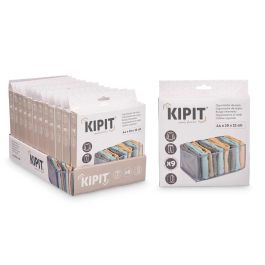 Organizador Kipit 9 compartimentos para suéter y pantalón, 44x20x29 cm, gris, nylon (24 Unidades) Organizador Kipit 9 compartimentos para suéter y pantalón, 44x20x29 cm, gris, nylon (24 Unidades)