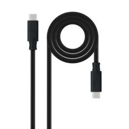 Nano Cable 10.01.4102 Cable USB 3.1 Tipo-C Macho a Macho, Soporta 100W y 10Gbps, 2 Metros, Negro