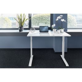 Digitus Escritorio Eléctrico de Altura Ajustable para Oficina y Casa 1200x600 mm Blanco