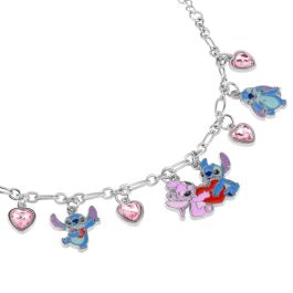PEERS HARDY Pulsera charm Angel Stitch Disney chapada en oro con colgantes