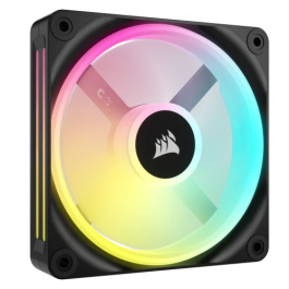 Corsair CO-9051001-WW Ventilador para Carcasa del Ordenador 12 cm Negro, Blanco - 480-2400 RPM, 63.1 CFM, PWM, LED Multi
