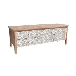 Mueble Tv Arabe DKD Home Decor Natural Blanco 40 x 50 x 140 cm Precio: 244.50000036. SKU: S3044184