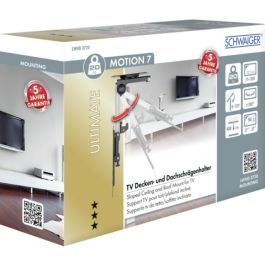 Schwaiger LWHD3720 Soporte de Pared para TV/Monitor 17"-37" Inclinable/Giratorio max. 20KG Acero Negro
