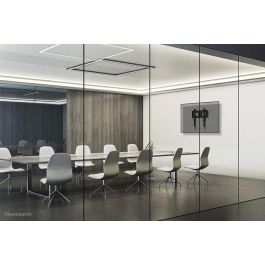 Neomounts WL30-750BL14 Soporte de pared fijo Heavy Duty para pantallas 42-75", Max 100kg, VESA 100x100-400x400, D:4,2cm, ajuste de nivel