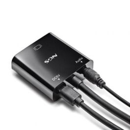 Adaptador HDMI a VGA NGS CHAMALEON 15 cm Negro Adaptador HDMI a VGA NGS CHAMALEON 15 cm Negro