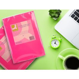 Papel Color Q-Connect Din A4 80 gr Rosa Intenso Paquete De 500 Hojas