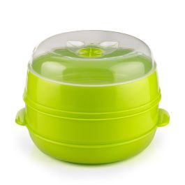 Inde Vaporera Doble para Microondas Codowave Innovagoo - 22 x 25 x 8.5 cm (12 Unidades)