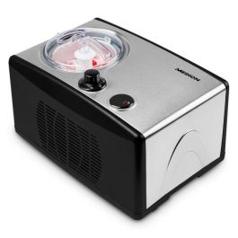 MEDION Heladera y yogurtera eléctrica de aluminio con compresor, máquina para hacer helados con una capacidad de 1,5 litros (corresponde a Precio: 233.78999996. SKU: B1D8SVPD2T