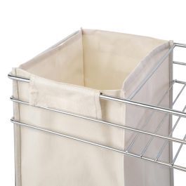 Emuca Carro extraíble con cestas y panero Supra de fijación inferior con cierre suave, módulo 300mm, Acero, Cromado