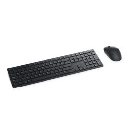 DELL KM5221W Combo Teclado y Ratón Inalámbrico RF para Oficina, Teclado Completo con Numérico, Ratón Óptico 1600 DPI, Negro