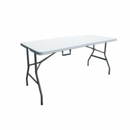 Mesa plegable de 150 cm para 6 personas, tubos de acero con recubrimiento en polvo, resistente a la intemperie, uso interior y exterior, soporta 110 kg Precio: 65.79000021. SKU: B15N66C63Q