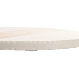 DKD Home Decor Tabla de Cortar para Cocina de Mármol y Madera de Acacia, Diseño Urban Blanco Natural, 40x30x2 cm. Apta Lavavajillas.