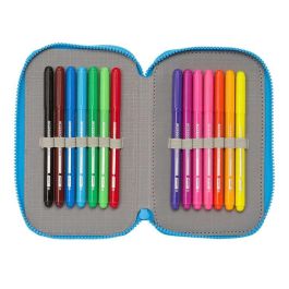 Plumier Doble Los Pitufos Azul Azul cielo 12.5 x 19.5 x 4 cm (28 piezas) Plumier Doble Los Pitufos Azul Azul cielo 12.5 x 19.5 x 4 cm (28 piezas)