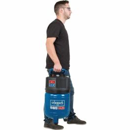 SCHEPPACH HC24V Compresor de aire vertical sin aceite, 24L, 2CV, 10 bar máx., 180 L/min. succión. Ideal para herramientas neumáticas.