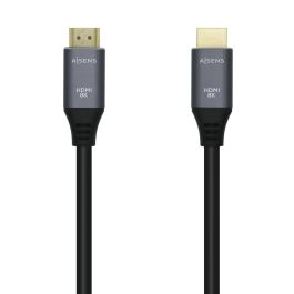 AISENS - CABLE HDMI V2.1 ULTRA ALTA VELOCIDAD / HEC 8K@60HZ 48GBPS, A/M-A/M, GRIS/NEGRO, 0.5M Precio: 4.49999968. SKU: B14224829K